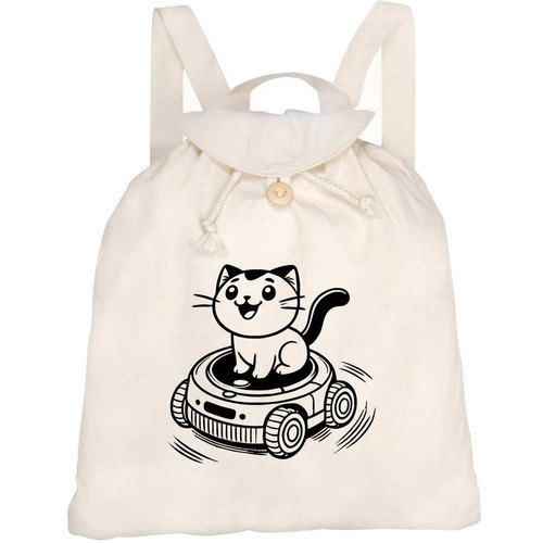 Robot vacuum cat - 'robot, canvas